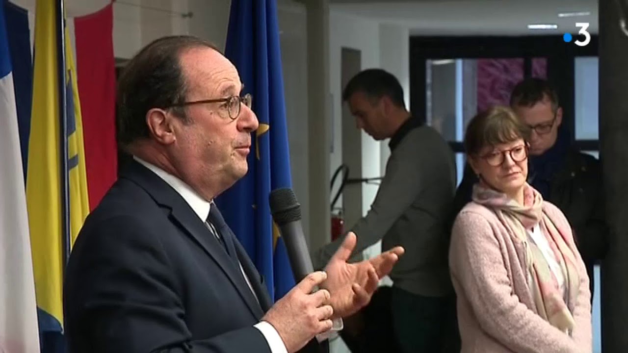 Le Cateau-Cambrésis : les images du déplacement de François Hollande dans deux lycées