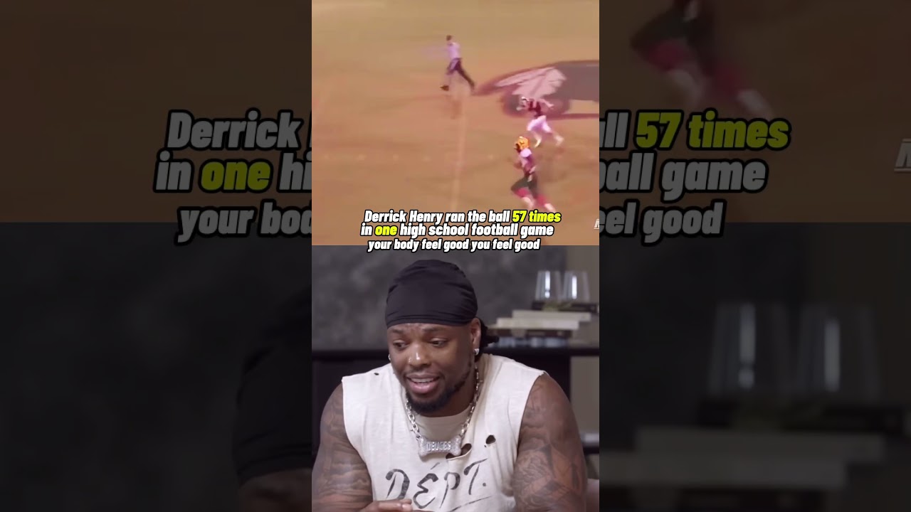 Derrick Henry&rsquo;s high school highlights are crazy ￼😳 #nfl #shortsyoutube #youtubeshorts