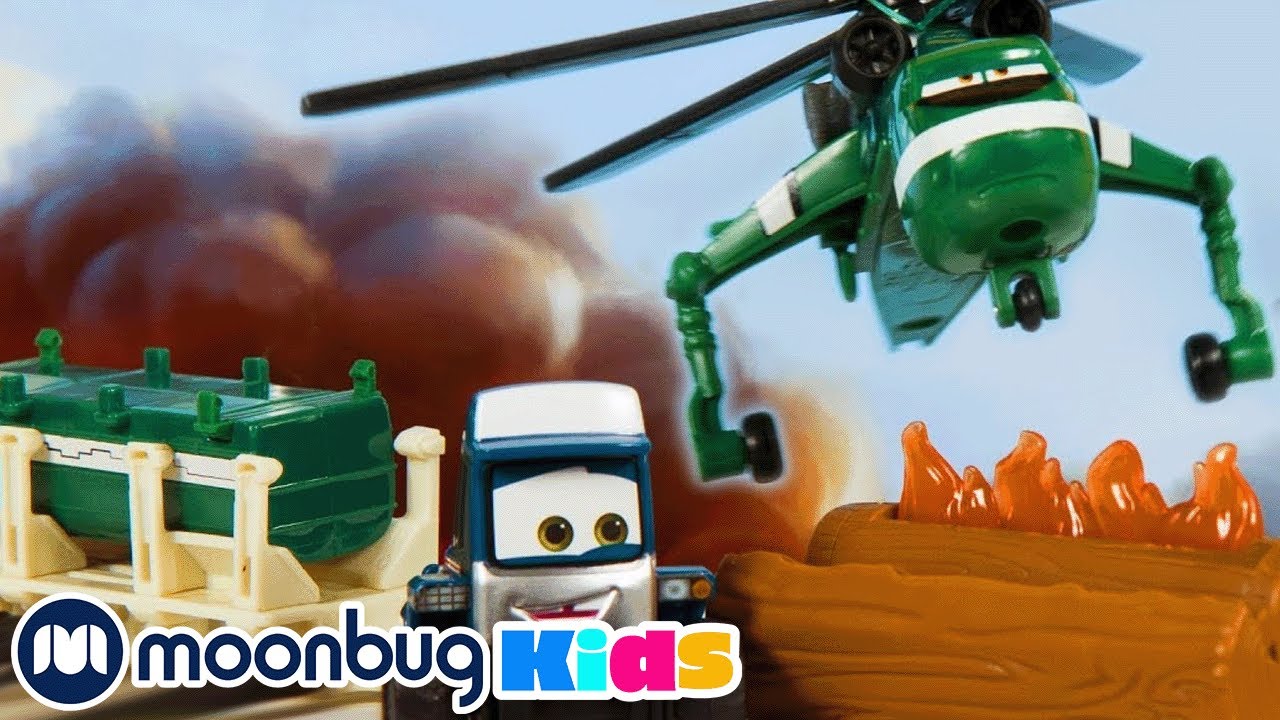 Planes Fire and Rescue Toys | T-Rex Ranch Adventures | Kids Songs | Moonbug Kids