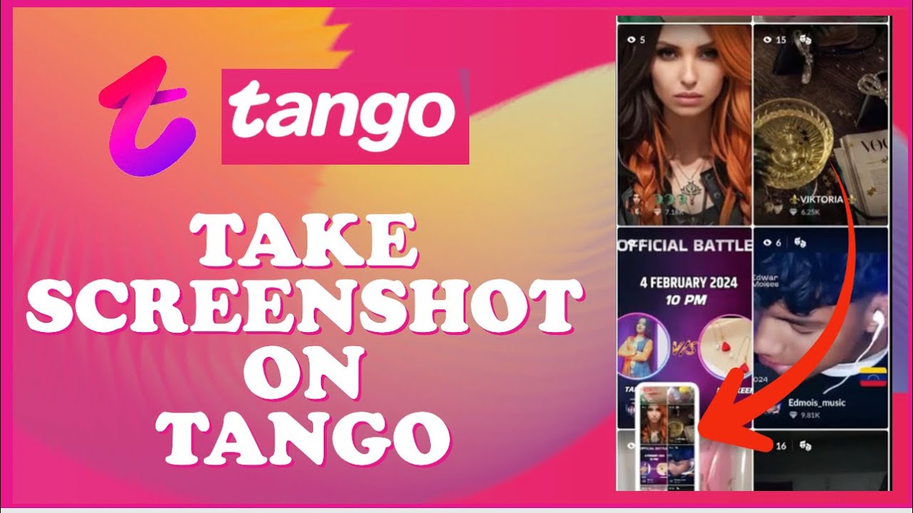 How to Take Screenshot on Tango Application 2024?