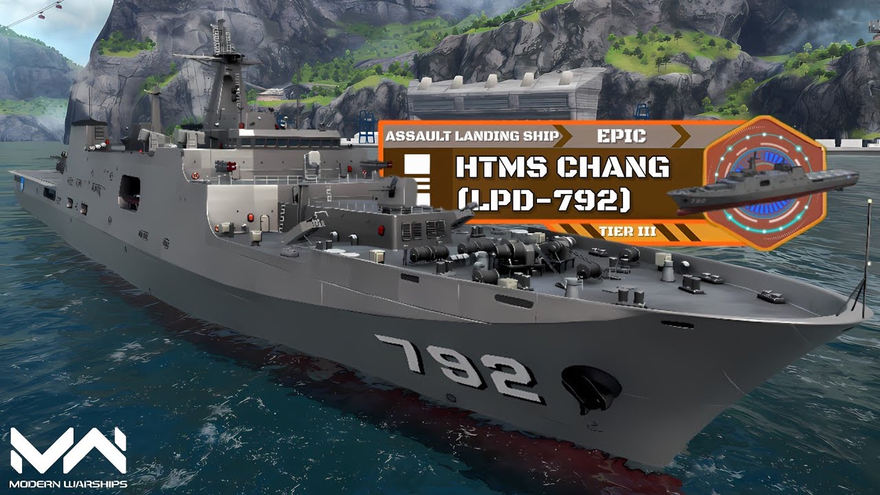 New April Battle Pass Free Ship! HTMS Chang (LPD-792) Gameplay | MW Alpha Test
