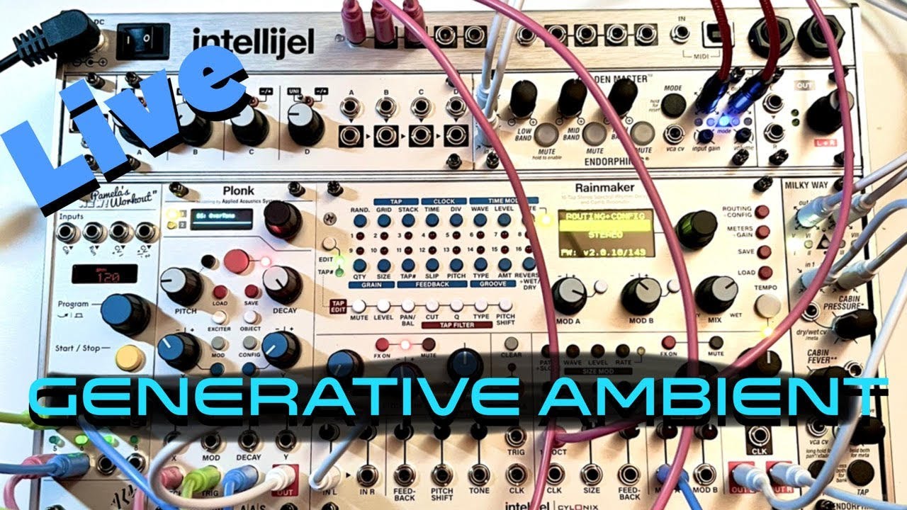 Generative Ambient Modular with Intellijel Plonk and Rainmaker
