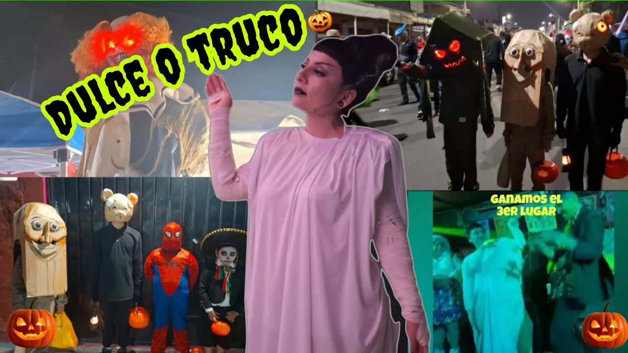 De pedir dulces a concurso de disfraces 😱 | Me encanto mi disfraz | Halloween Dia de muertos vlog 🎃