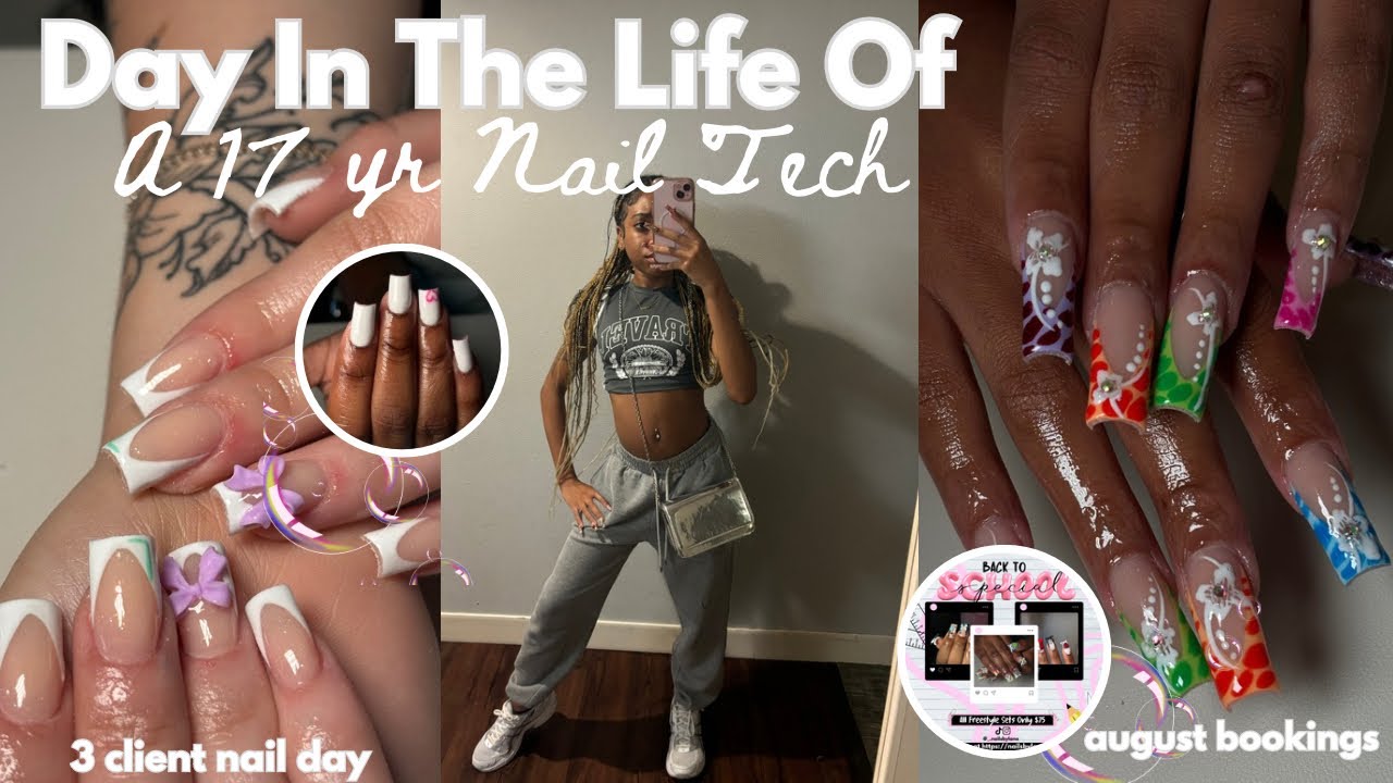 REALISTIC Day In My Life As A 17 Yr Nail Tech| morning routine, setting up, opening august bookings