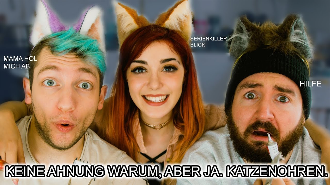 Wir basteln Katzenohren. Ja, wirklich. Mit Sturmwaffel und Rezo