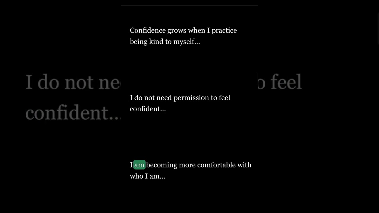 Under 5 minutes of affirmations for young adults struggling with emotions or autism 