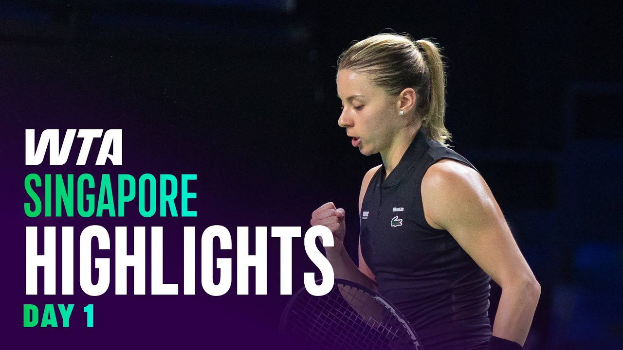 Day 1 in Singapore featuring Chwalinska, Fernandez, Gibson, and more | WTA Match Highlights