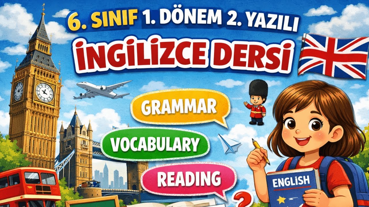 İNGİLİZCE 6. SINIF 1. DÖNEM 2. YAZILI ÇALIŞMASI Part 1
