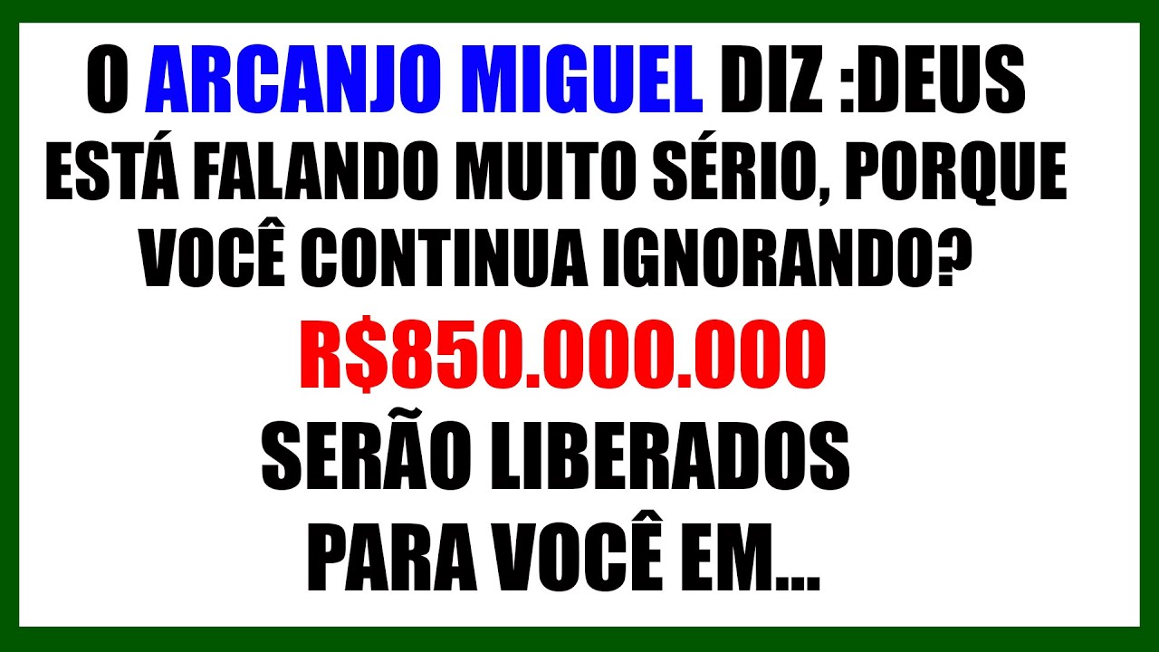 🚨 O ARCANJO MIGUEL  ALERTA: VOCÊ VAI CHORAR PELO RESTO DA SUA VIDA SE IGNORAR ISTO…