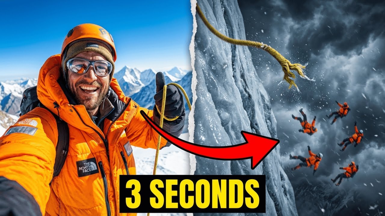 The Fixed Rope Snapped At 8,100 Meters — 5 Climbers Fell In 3 Seconds