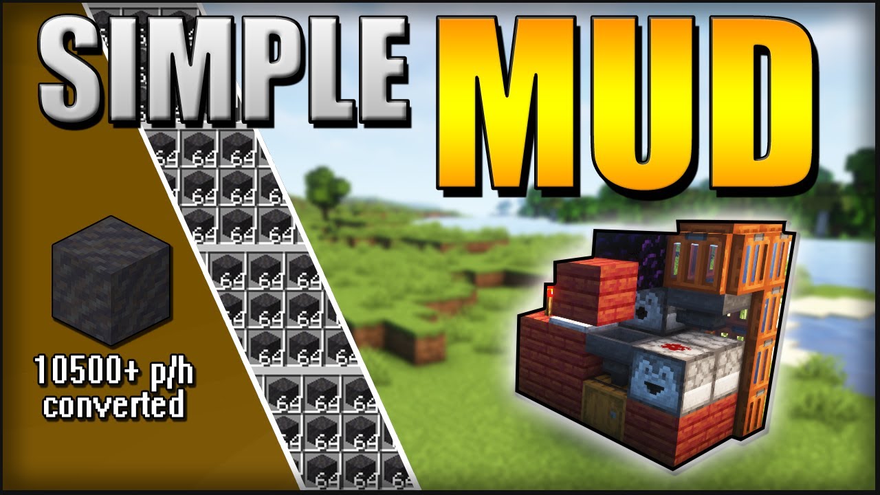 SIMPLE MUD CONVERTER/FARM TUTORIAL 🟫 (Easy Redstone) | Minecraft 1.19 + 1.20