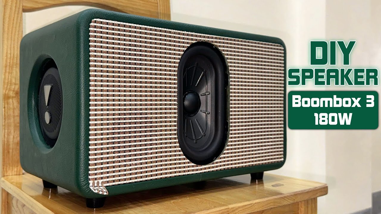 Tự làm loa Boombox 3 mạch SQA-MA200 Bass cực căng | Huy DIY