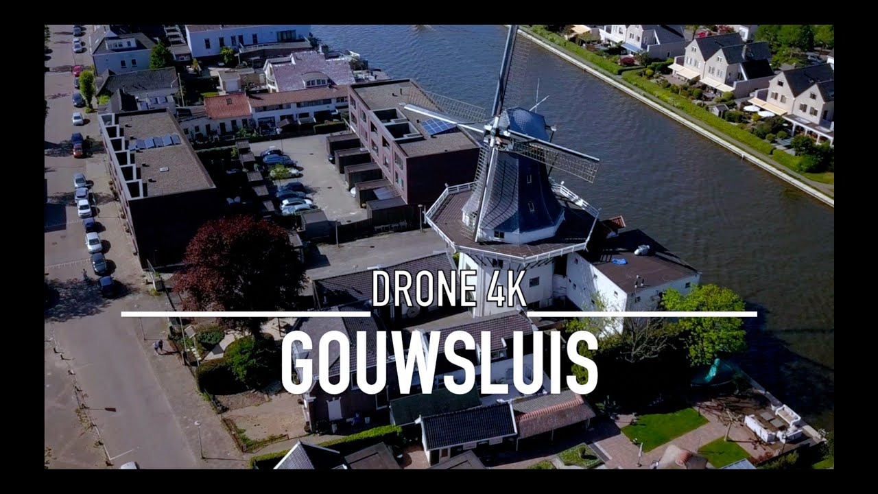 GOUWSLUIS ALPHEN Drone Aerial 4K Holland The Netherlands