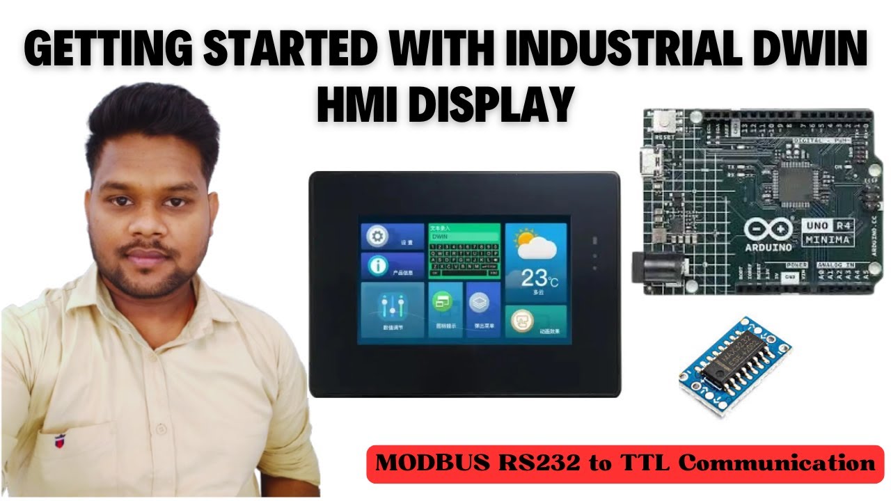 #4 Getting Started with Industrial DWIN HMI Display | Dwin User Interface Connections RS232 / TTL
