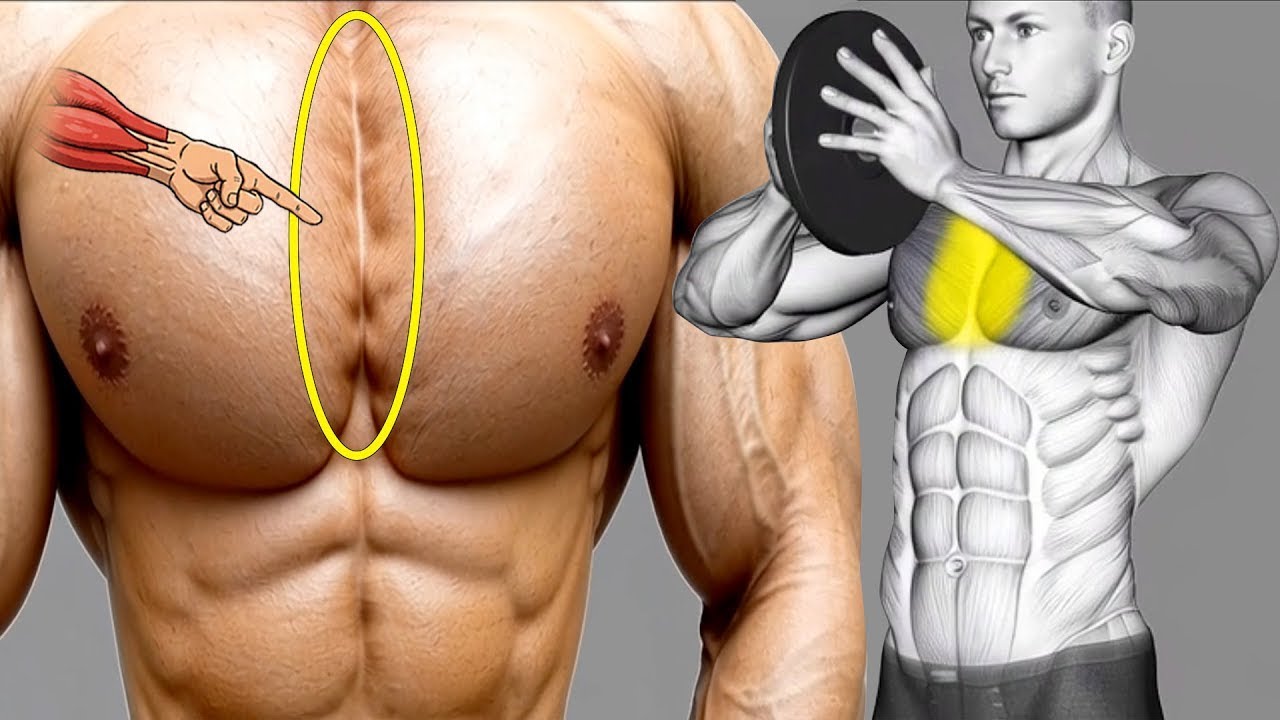 9 Best Exercises to Grow Inner Pecs Line | Build a Deep Chest Split FAST