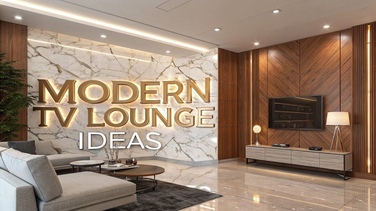 Modern TV Lounge Decor Ideas 2026 | Luxury Living Room TV Wall Designs