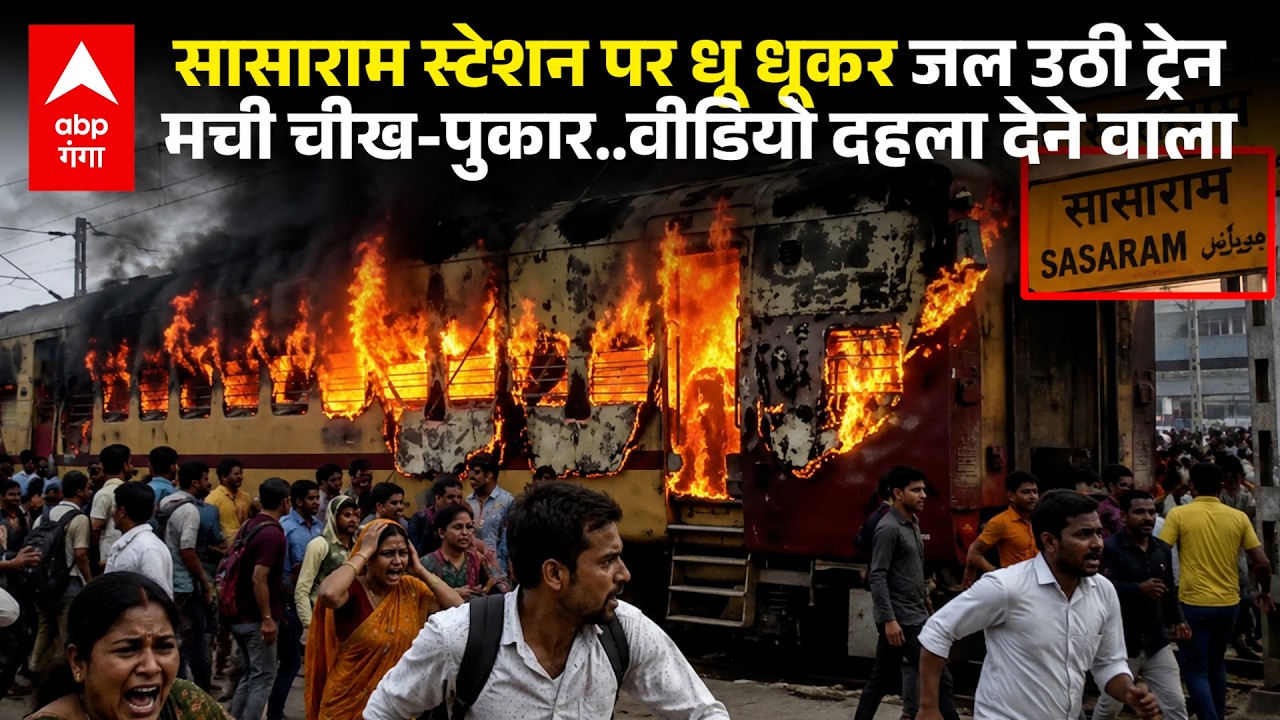 Bihar: Video of Patna Fast Passenger Train parked at Sasaram Railway Station catching fire goes viral