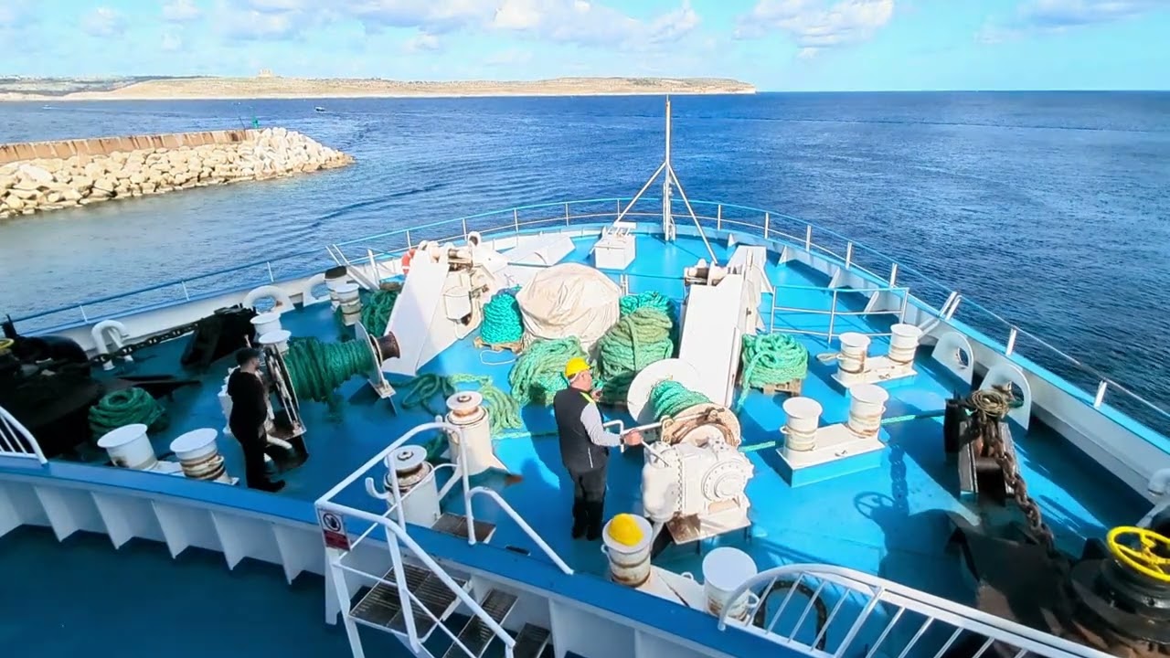 Malta to Gozo Ferry : Jan 2025 : Full Trip
