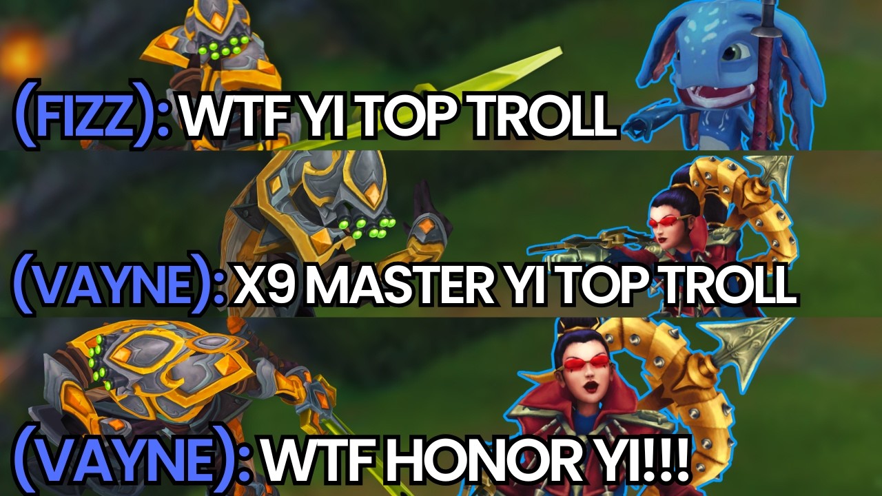 THEY FLAMED YI TOP THEN I PROVED THEM WRONG