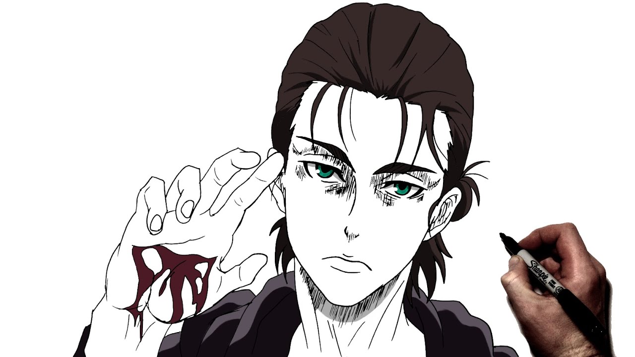 How To Draw Eren (Hey) | Step By Step | Attack on Titan