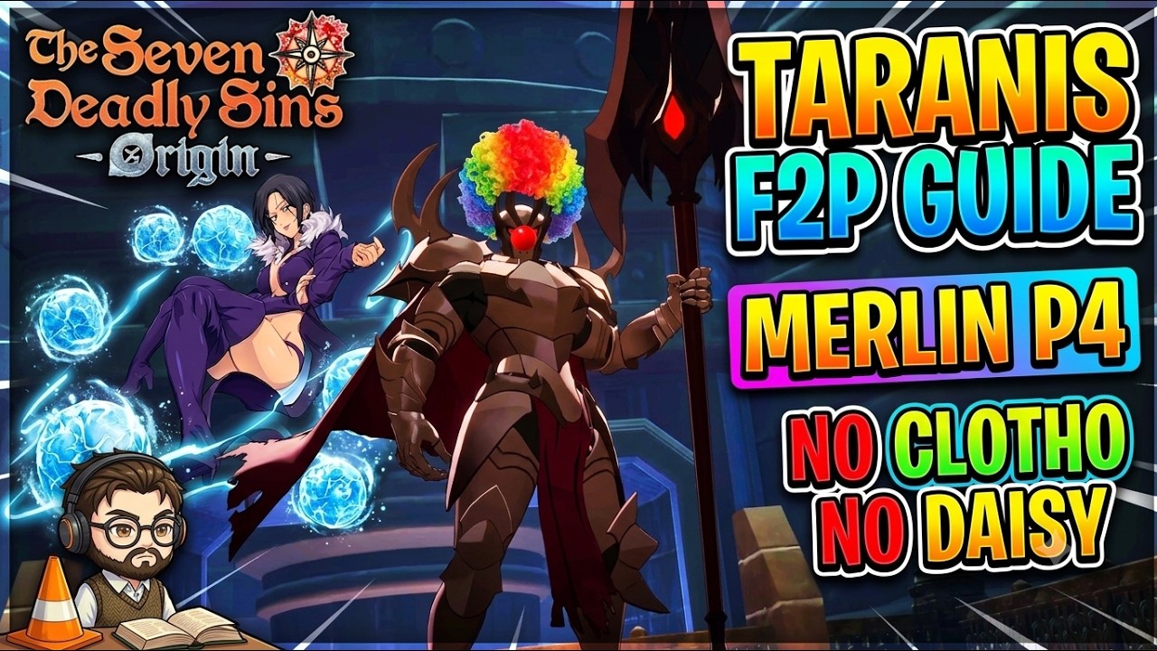 Taranis Raid F2P Guide (P4 Merlin &bull; No Clotho/Daisy &bull; No Skips) [Seven Deadly Sins: Origin]