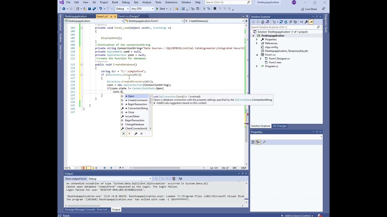 How to install desktop application with database in client computer in c# using sql express