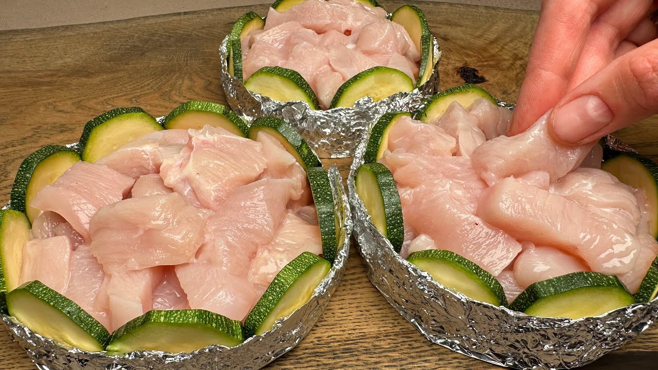 Если у вас дома есть кабачки и куриные грудки. Самый вкусный рецепт кабачков!