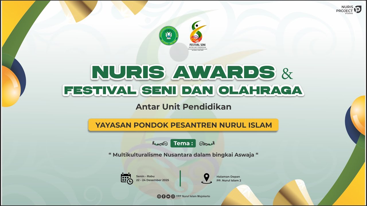 🔴 LIVE PENUTUPAN NURIS AWARDS & FESTIVS I PP. NURUL ISLAM  (Kamis, 25 Desember 2025)