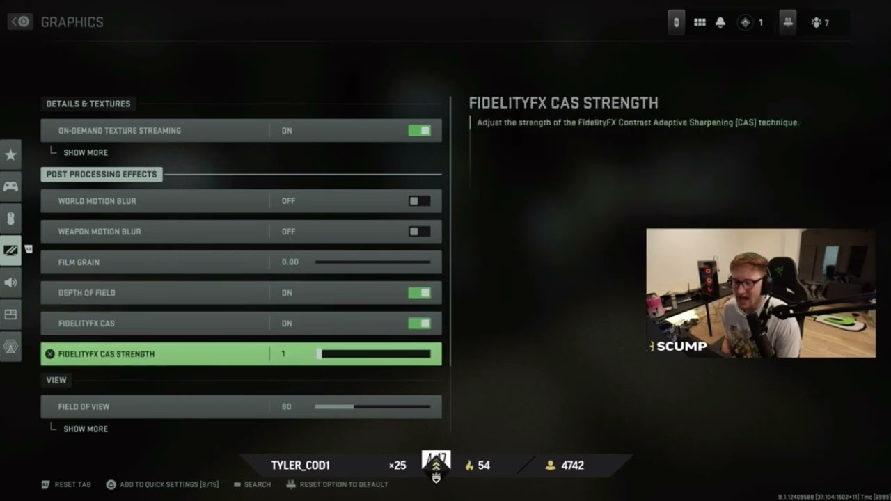 Optic Scump Showing His Controller Settings for MW2