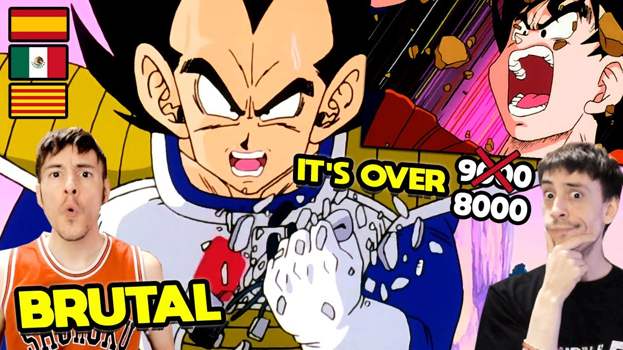 ESPAÑOLES REACCIONAN A DRAGON BALL Z LATINO 🔥 IT'S OVER 8000 🔥GOKU vs NAPPA