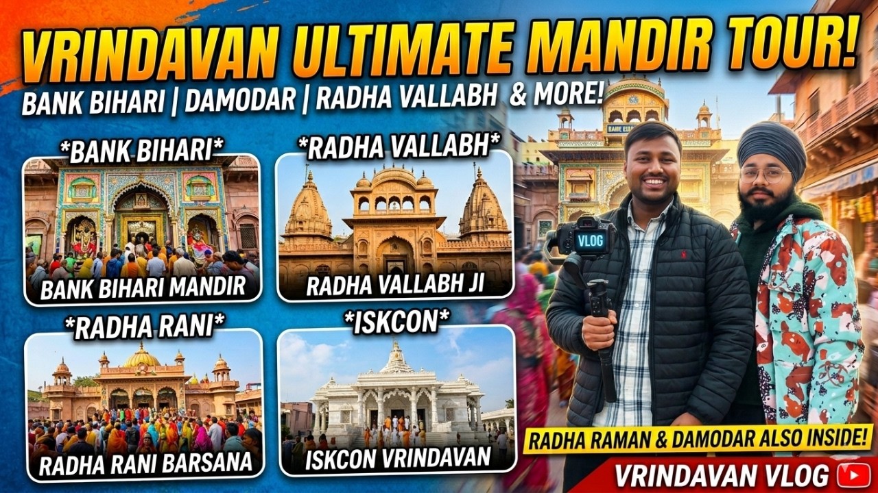 Mathura Vrindavan Tour Guide| Part - 2 | Banke Bihari, Prem Mandir, Radha Rani,Iskcon |Budget Travel