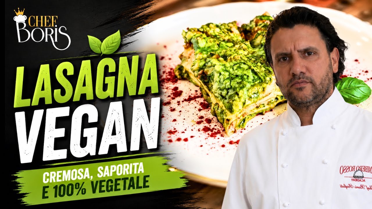 Lasagna Vegan Cremosa alle Cime di Rapa 🌱 Ricetta Facile con Besciamella Vegan | Senza Uova e Latte