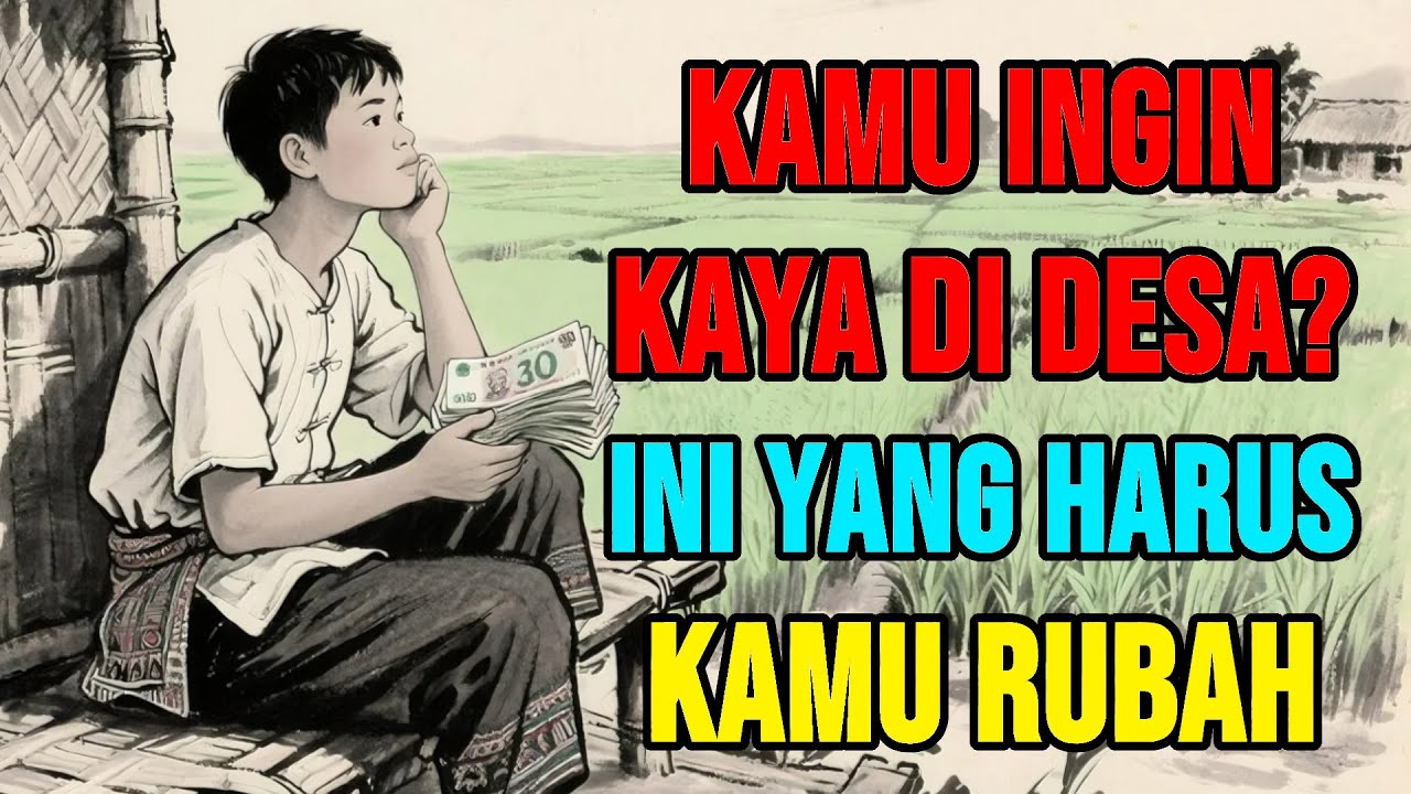 Ingin Kaya di Desa❓ Kamu Harus Ubah Pola Pikir Uangmu Jadi Ini