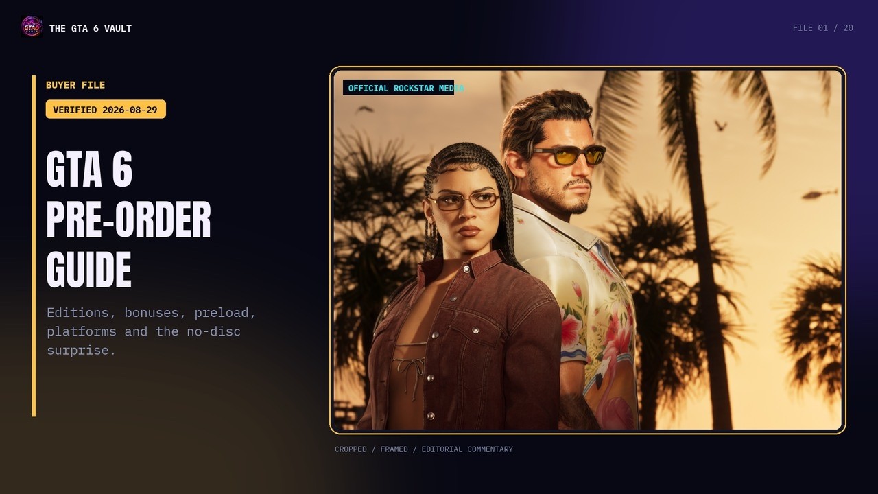 GTA 6 Pre-Order Guide: Editions, Bonuses, Price & the No-Disc Surprise