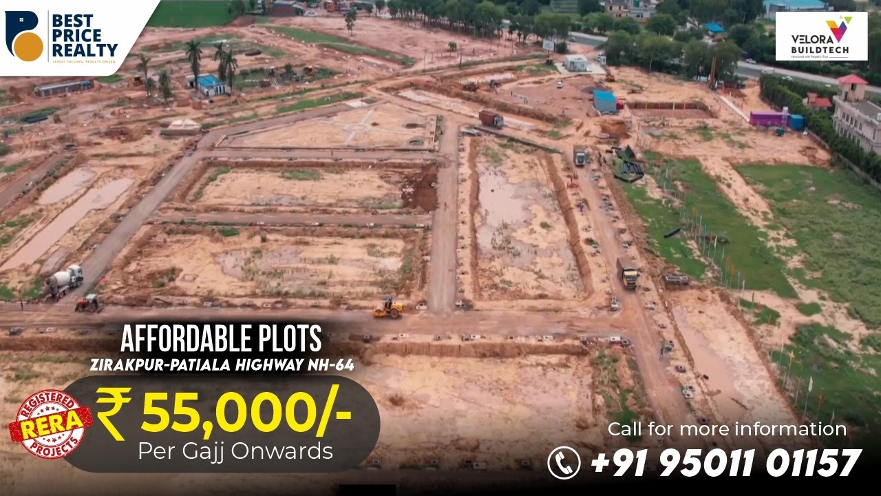 Invest in RERA Approved Independent Plots in a Premium 31-Acre Township | Zirakpur – Patiala Highway