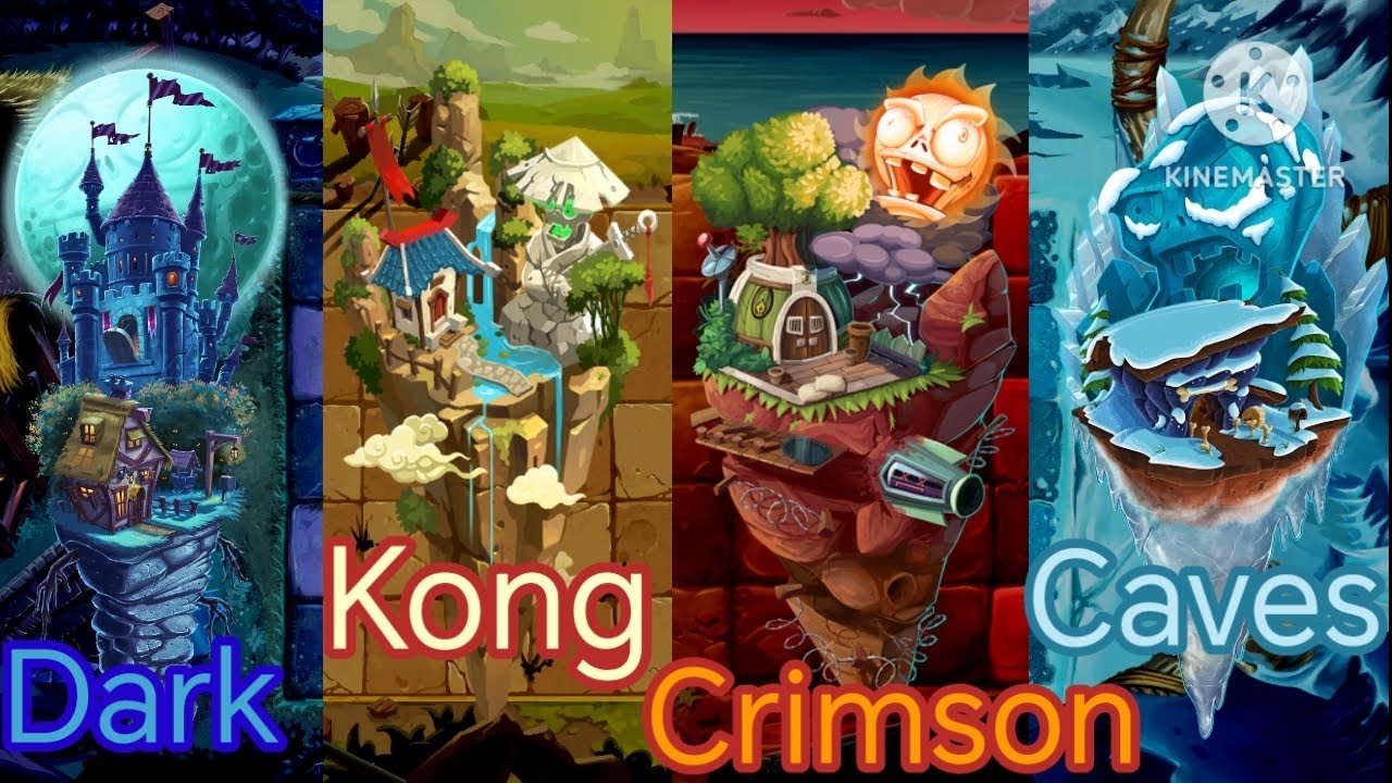 PvZ 2 Ultimate Battle Mashup (Dark Ages, Kong-fu World, Crimson Front, Frostbite Caves) 