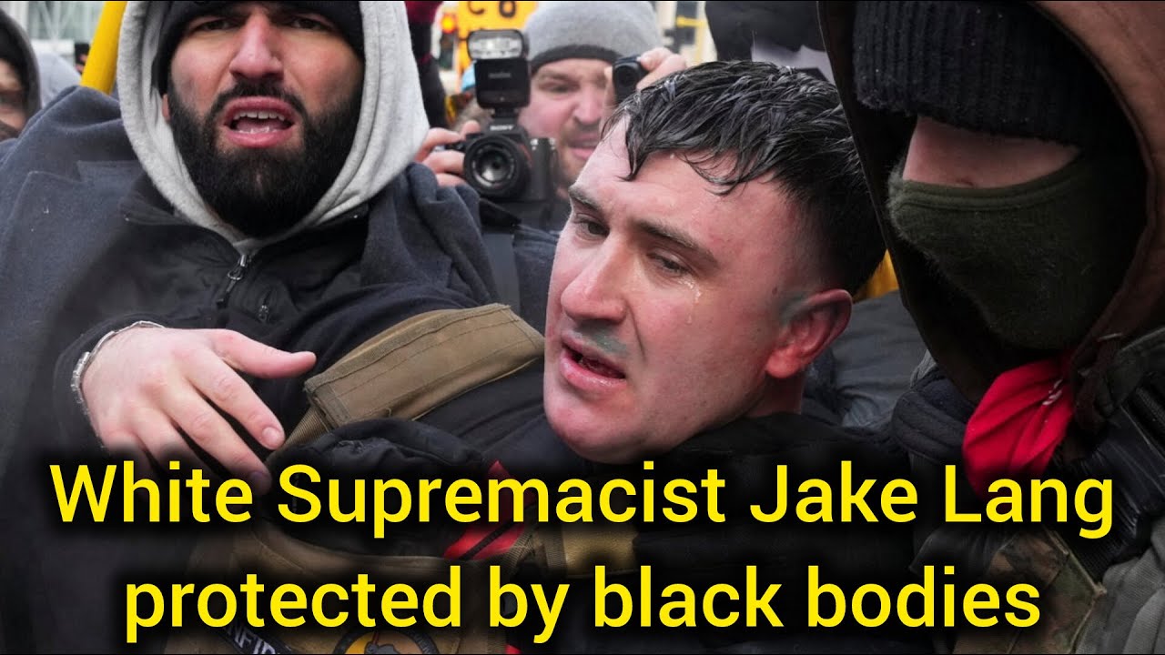 White supremacist and Jan 6 insurrectionist Jake Lang protected by Black bodies at Minneapolis riot