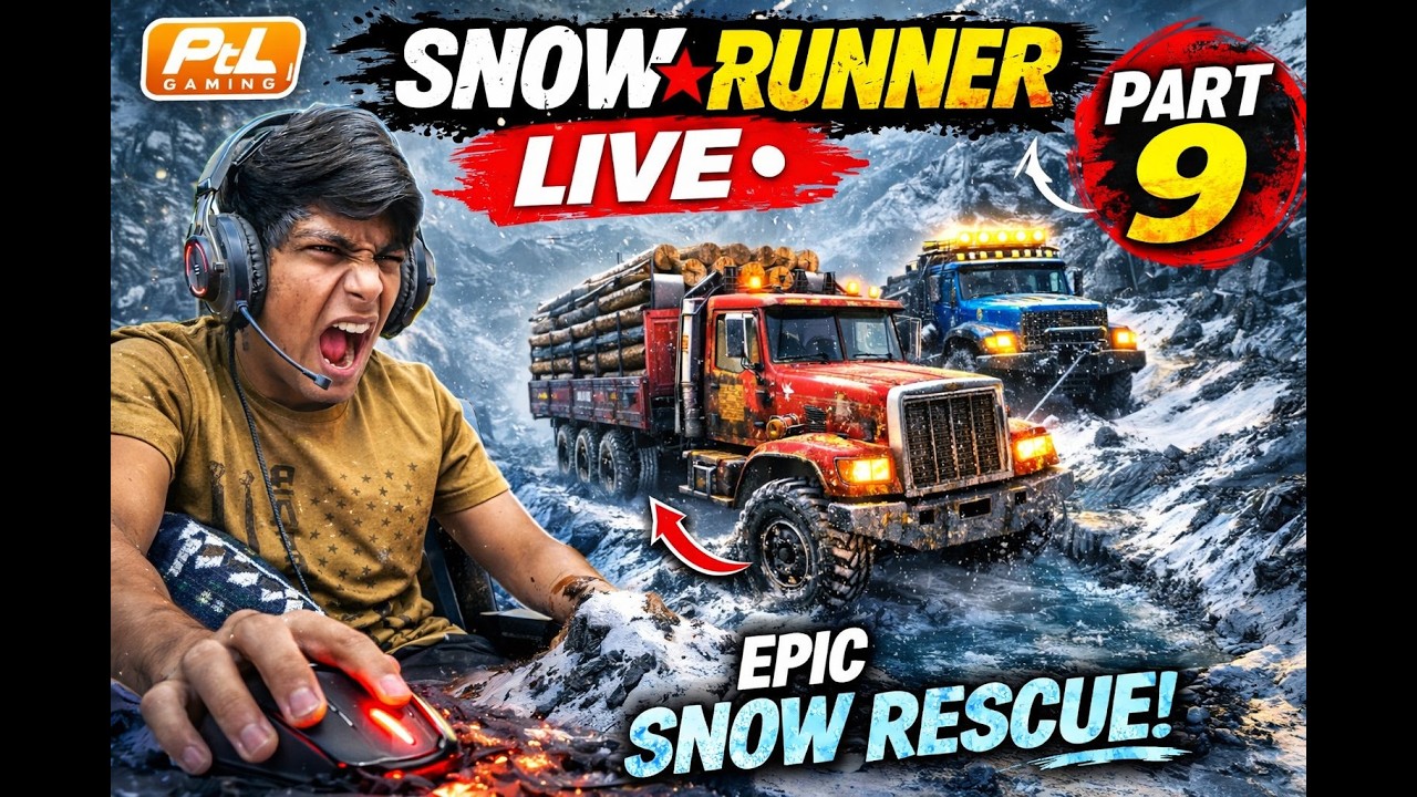 SnowRunner LIVE 🚛 | Part 9 – Impossible Offroad Delivery 😱 | Road to 1K