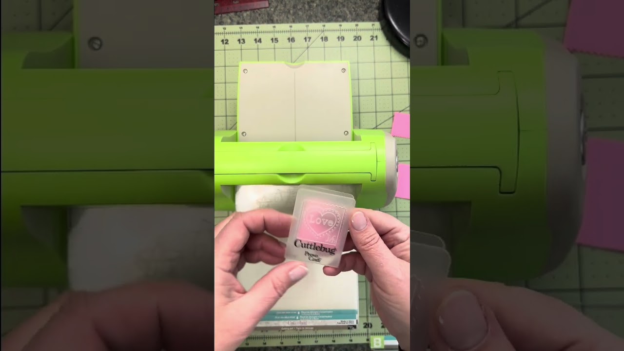 Cuttlebug stamp cutting.  Going ole school!!