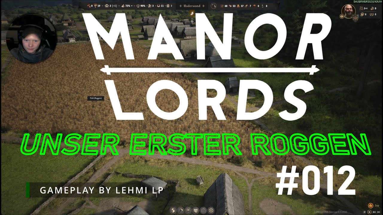 🌳 Die erste Ernte🔥 | MANOR LORDS | S01E012 | Gameplay | 4K | deutsch
