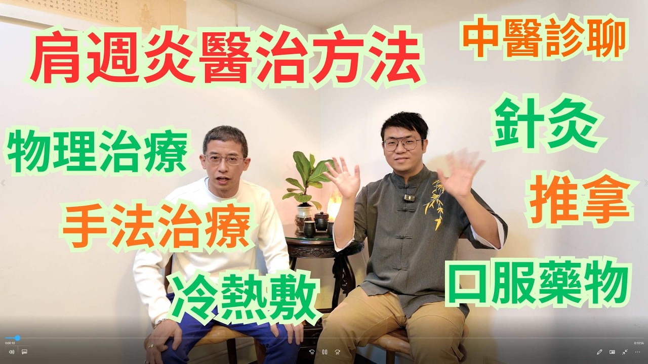 肩週炎醫治方法 / 針灸推拿 / 物理治療 / 手法治療 / 冷熱敷 / 教你種種醫療方法 / 馬上見效 /