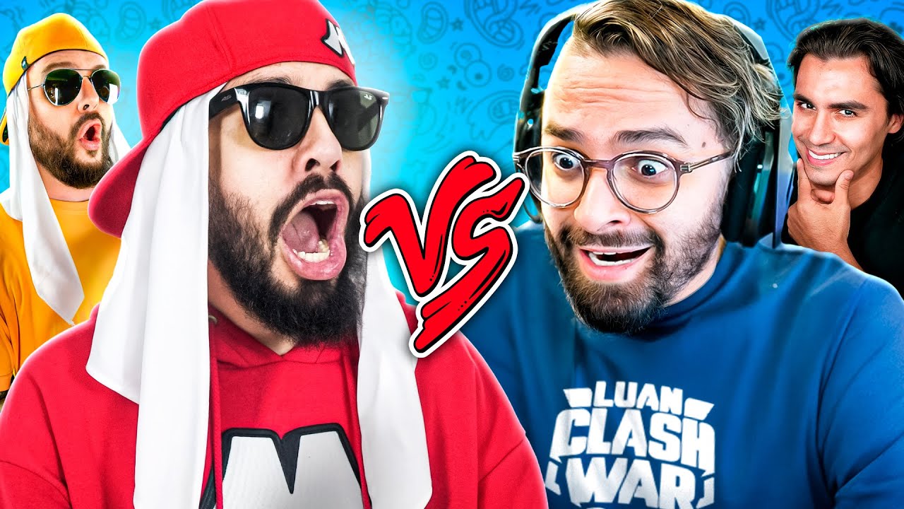 Luan Clash War e Lucas Clash On Vs. Mussa e Mussarela - Batalha de Youtubers
