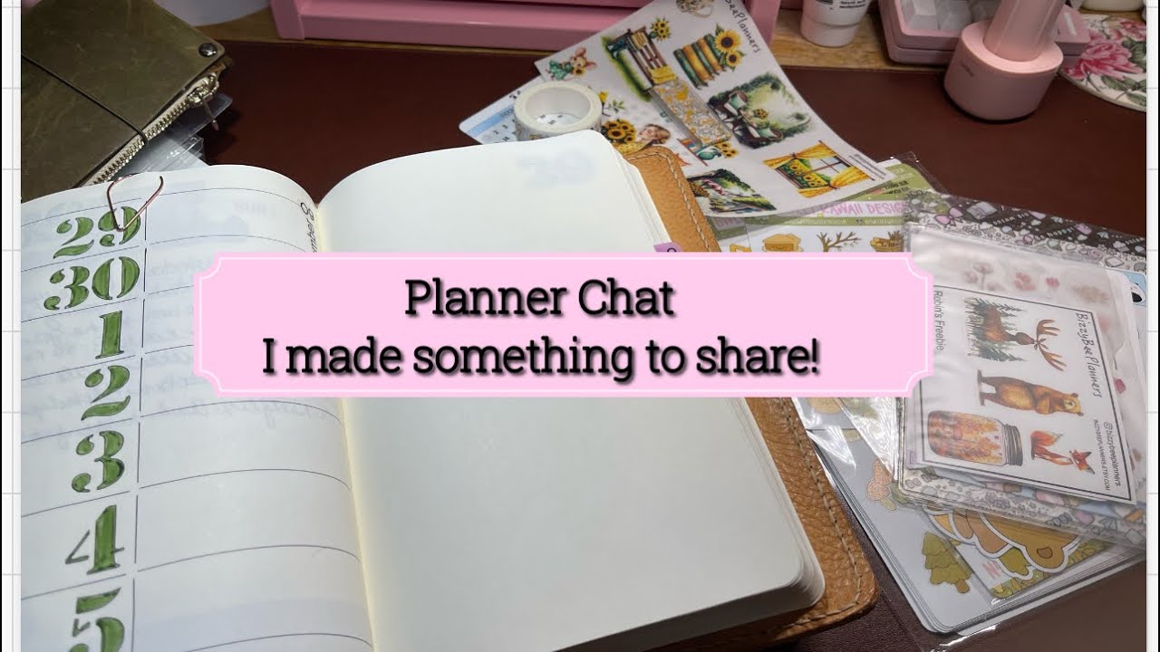 Чат с планировщиком | Расширенный планировщик Moleskine своими руками | Сделан держатель для накл...