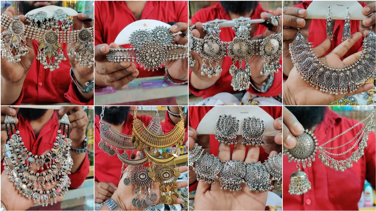 আবারো মাথা নষ্ট ডিজাইনের জার্মান সিলভার নেকলেস সেট কিনুন/Crazy Design jarman silver jewellery.