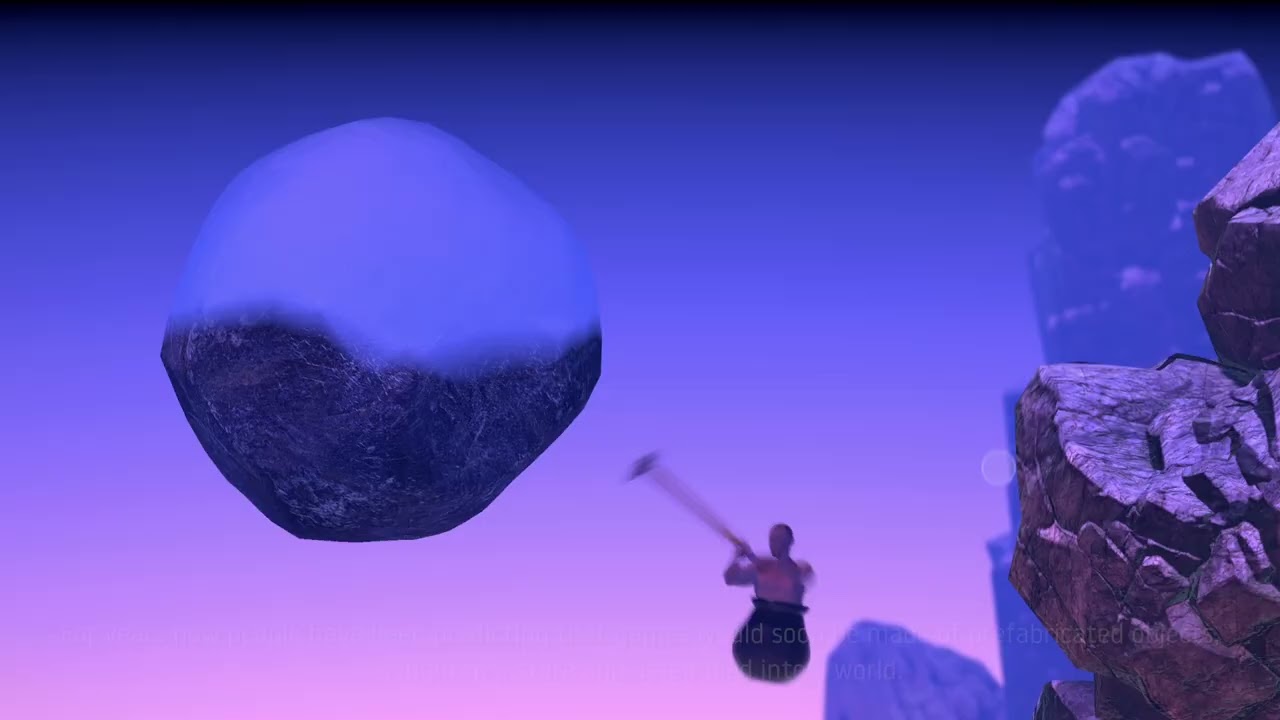 Quick game of getting over it!