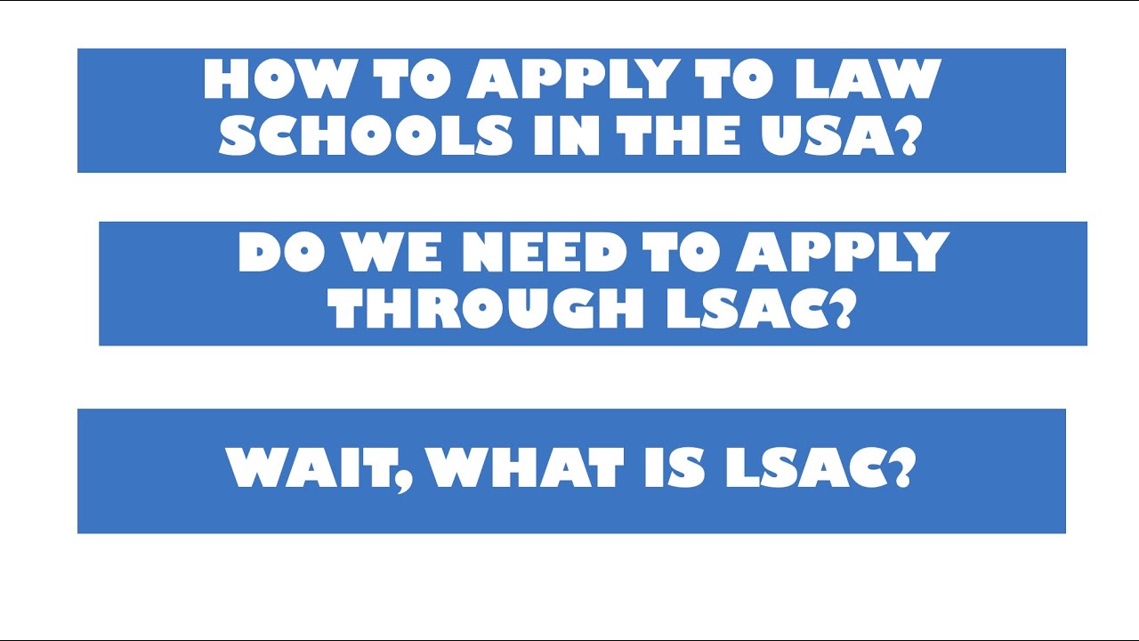 How to Apply to LAW SCHOOLS in THE U.S.A through LSAC ?  #lawschools #lsac #uslawschools #llmusa