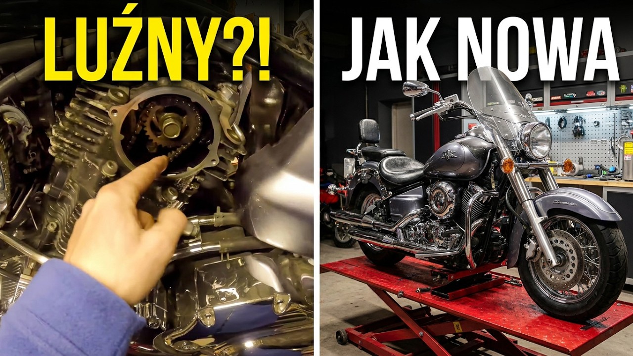 Yamaha XVS 1100 V-Star wymiana rozrządu,strzelanie w wydech,brak mocy