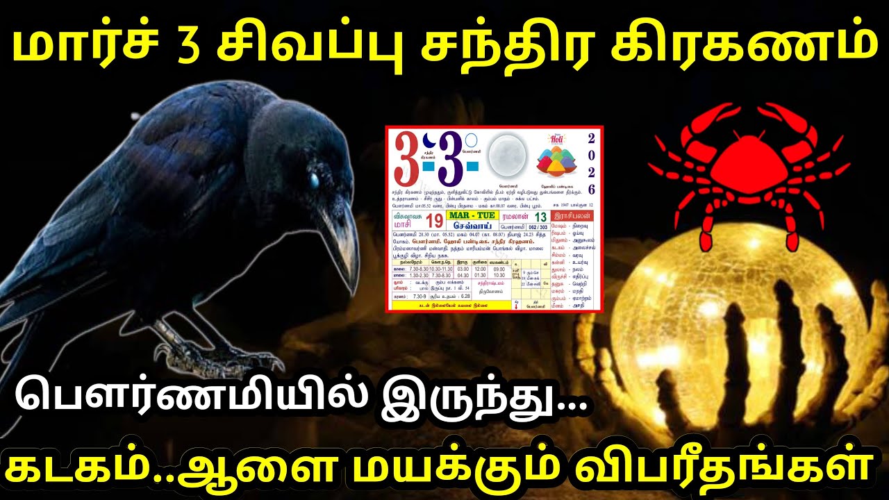 மார்ச் 3 சிவப்பு சந்திர கிரகணம் ! கடகம் ராசிக்கு.. ஆளை மயக்கும் விபரீதங்கள் ! #Firewithrp