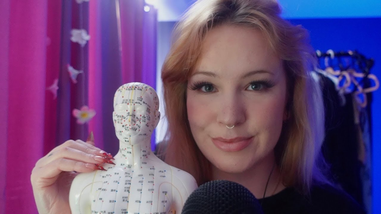 TAD massage & X marks the spot (acupuncture doll) | Sleep ASMR