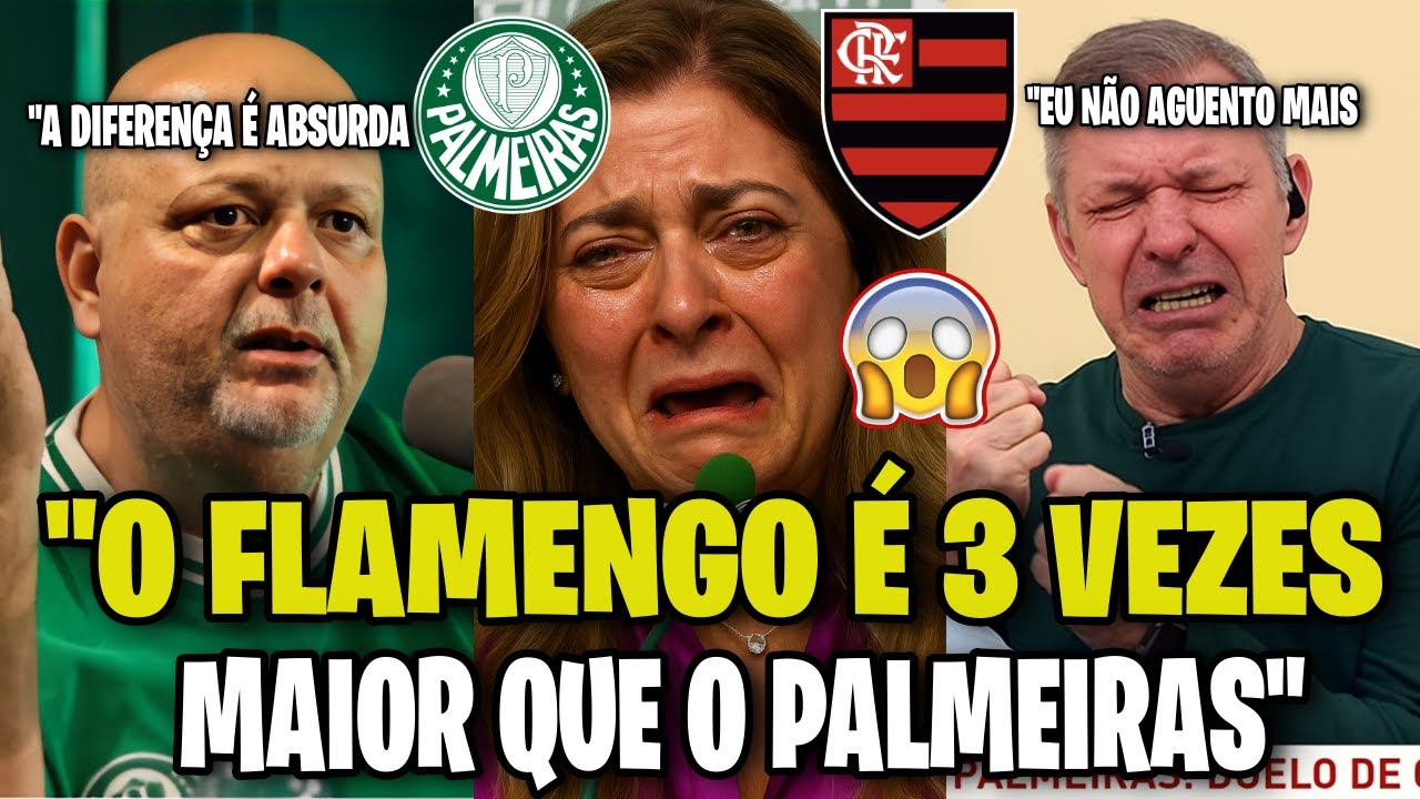 😱 PALMEIRENSES TOMARAM UM CHOQUE DE REALIDADE! A MARCA FLAMENGO É MUITO MAIOR QUE O PALMEIRAS